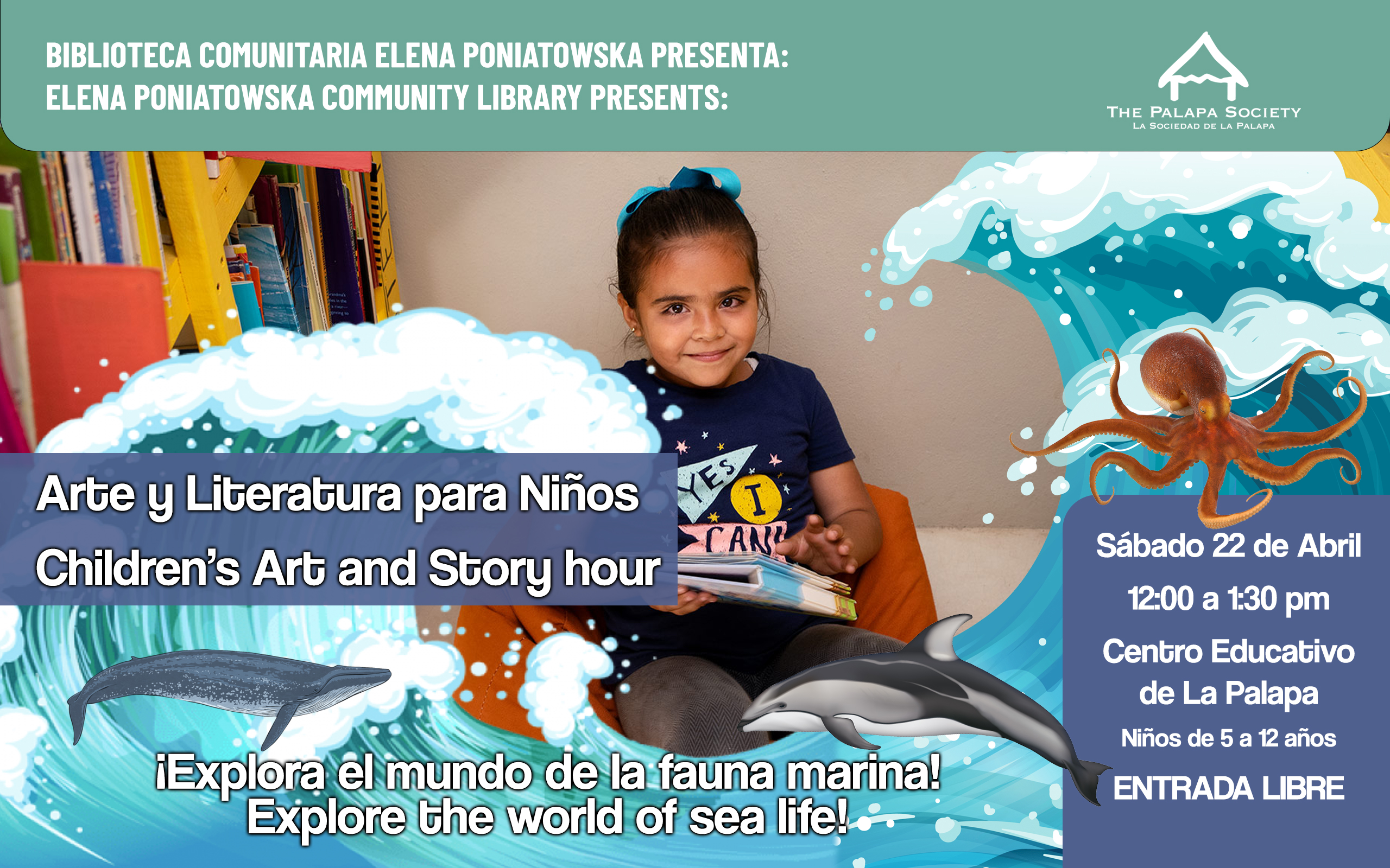Biblioteca Elena Poniatowska: April 2023 Children's Art and Story Hour
